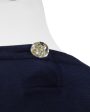 Navy Classic Long Sleeve Top Fashion