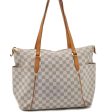 Authentic Louis Vuitton Damier Azur Totally MM Tote Bag N51262 LV 1083D Online now