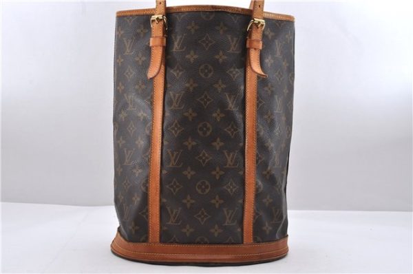 Authentic Louis Vuitton Monogram Bucket GM Shoulder Bag M42236 LV 9891C For Discount