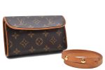 Auth Louis Vuitton Monogram Pochette Florentine Pouch Waist Bag M51855 LV 1340D Fashion