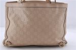 Authentic GUCCI Guccissima Abbey Leather Shoulder GG Tote Bag 170004 Beige 1559D Supply