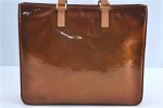 Authentic Louis Vuitton Vernis Columbus Shoulder Tote Bag Brown M91134 LV H9283 on Sale