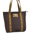 Authentic Louis Vuitton Antigua Cabas MM Tote Bag Brown M40086 LV 2179D For Cheap