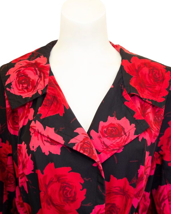 Opera Coat with Red Roses Discount