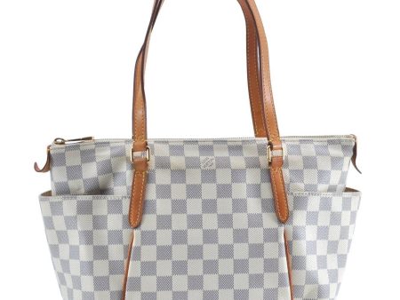 Authentic Louis Vuitton Damier Azur Totally MM Tote Bag N51262 LV 8754A Cheap