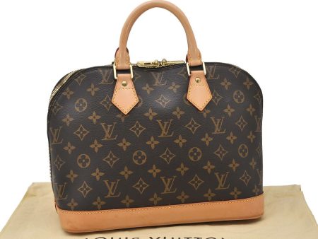 Authentic LOUIS VUITTON Monogram Alma Hand Bag M51130 LV 9211A For Discount