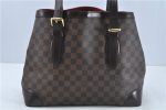 Authentic Louis Vuitton Damier Hampstead MM Shoulder Tote Bag N51204 LV H9145 Sale