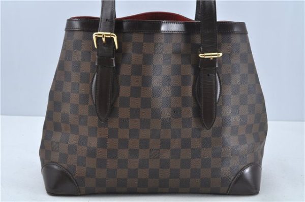 Authentic Louis Vuitton Damier Hampstead MM Shoulder Tote Bag N51204 LV H9145 Sale