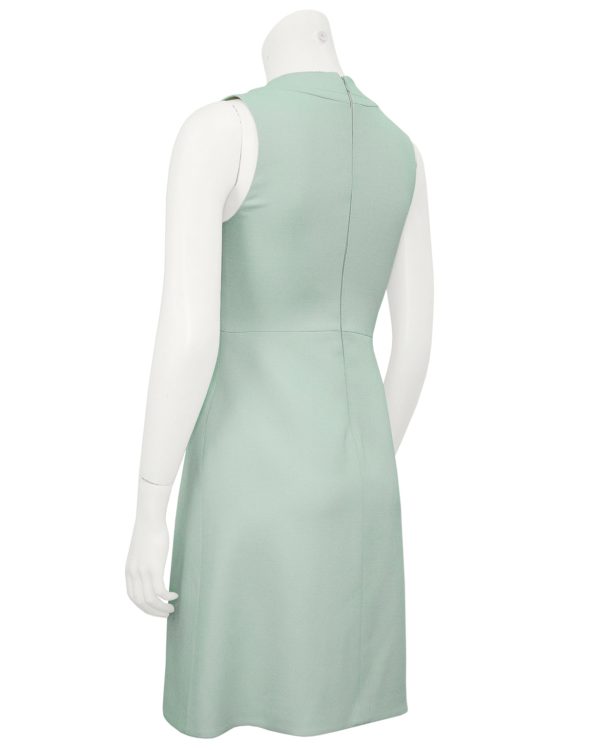 Green Retro Mod Spring Dress Fashion