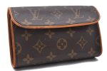 Auth Louis Vuitton Monogram Pochette Florentine Pouch Waist Bag M51855 LV 0660D on Sale