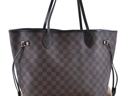 Authentic LOUIS VUITTON Damier Neverfull MM Tote Bag N51105 LV G4322 Online Sale