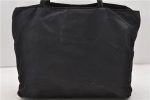 Authentic PRADA Nylon Tote Hand Bag Purse Black 0365D For Discount