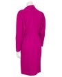 Magenta Wool Cocktail Dress Hot on Sale