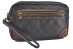 Auth Louis Vuitton Monogram Marly Dragonne GM Clutch Hand Bag M51825 LV H5858 Fashion