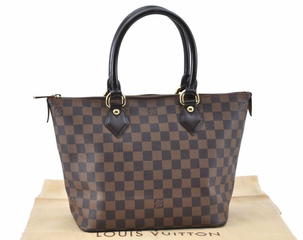 Authentic LOUIS VUITTON Damier Saleya PM Shoulder Tote Bag N51183 LV G0111 For Discount