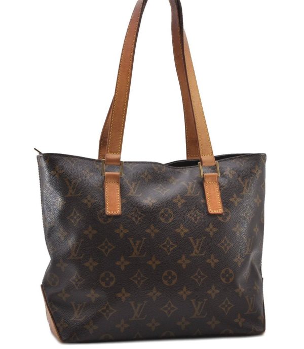 Authentic Louis Vuitton Monogram Cabas Piano Tote Bag M51148 LV 0125D Online Sale