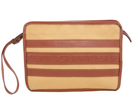 Leather and Canvas Clutch Supply