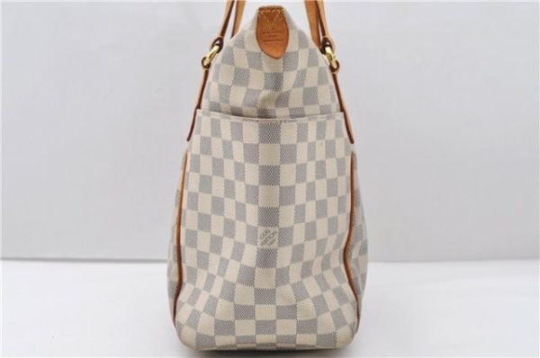 Authentic Louis Vuitton Damier Azur Totally MM Tote Bag N51262 LV 1083D Online now