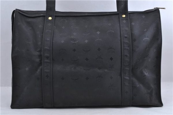 Authentic MCM Leather Vintage Shoulder Tote Bag PVC Black 2091D Cheap