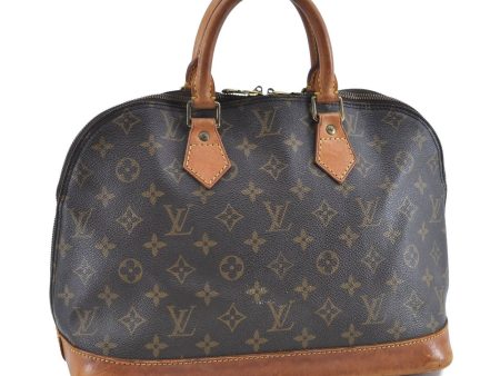 Authentic LOUIS VUITTON Monogram Alma Hand Bag M51130 LV H4677 Online Hot Sale