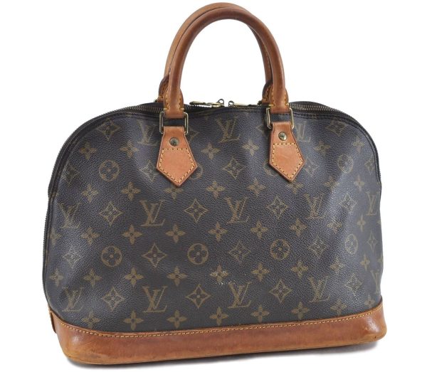 Authentic LOUIS VUITTON Monogram Alma Hand Bag M51130 LV H4677 Online Hot Sale