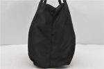 Authentic PRADA Nylon Tote Hand Bag Purse Black 0365D For Discount