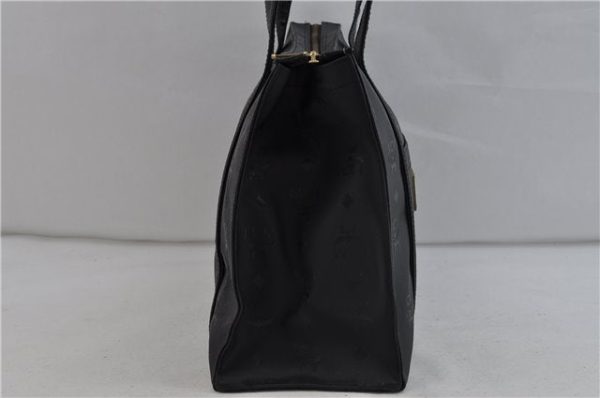 Authentic MCM PVC Vintage Shoulder Tote Bag Black 2103D Online Sale