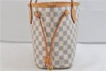 Authentic Louis Vuitton Damier Azur Neverfull PM Tote Bag N51110 LV 2200D Online now