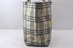 Authentic BURBERRY Vintage Check Nylon Tote Hand Bag Ivory 9855C Discount