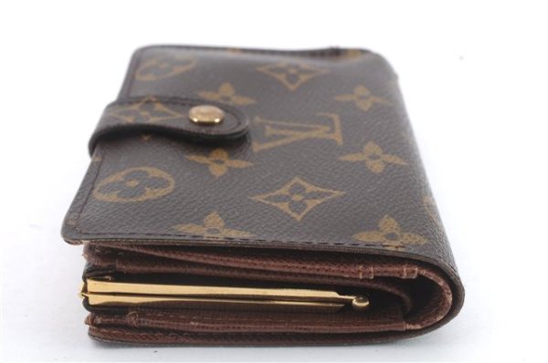 Auth Louis Vuitton Monogram Porte Monnaie Billets Viennois M61663 Wallet 9468C Sale