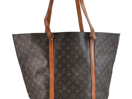 Authentic Louis Vuitton Monogram Sac Shopping GM Tote Bag M51110 LV 0858D Online Sale