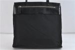 Authentic PRADA Nylon Leather Shoulder Tote Bag Purse Black 9747C Hot on Sale