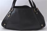 Authentic GUCCI Abbey Shoulder Tote Bag Leather 130736 Black 1286D Online