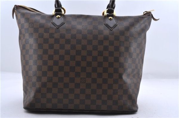 Authentic Louis Vuitton Damier Saleya GM Shoulder Tote Bag N51181 LV 9737C Fashion