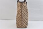 Authentic GUCCI Shoulder Tote Bag GG Canvas Leather 31243 Brown 0515D For Discount