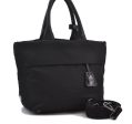 Authentic PRADA Nylon 2Way Leather Shoulder Tote Bag Black 1360D Online Sale