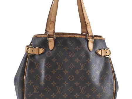 Authentic Louis Vuitton Monogram Batignolles Vertical Tote Bag M51153 LV H9222 For Sale