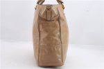 Authentic PRADA 2Way Shoulder Tote Hand Bag Leather Beige 1456D on Sale