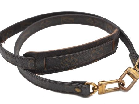 Authentic LOUIS VUITTON Monogram Brown Shoulder Strap 38.2  LV H4672 Online