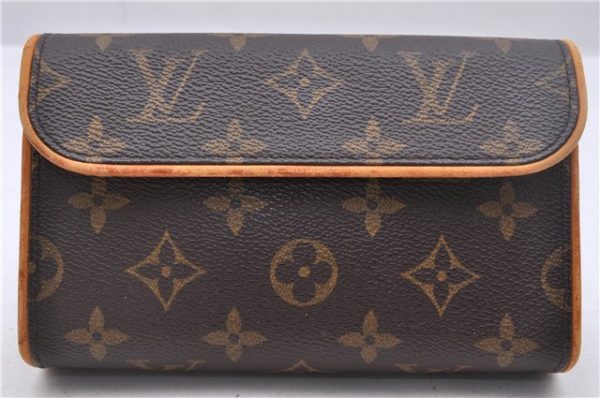 Authentic Louis Vuitton Monogram Pochette Florentine Clutch Bag M51855 LV 1601D Online