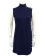 Blue Wool Shift Dress Online