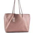 Authentic FENDI Selleria Shoulder Tote Bag Leather Pink Gold H9072 Online