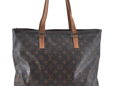 Authentic Louis Vuitton Monogram Cabas Mezzo Tote Bag M51151 LV E6016 Discount