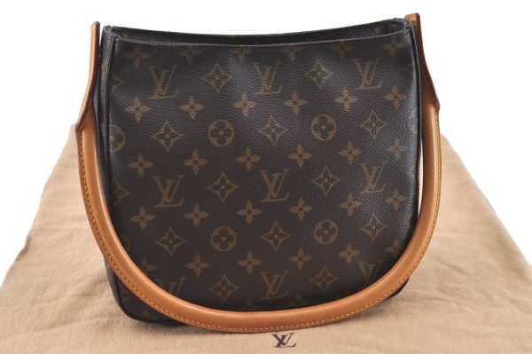 Authentic Louis Vuitton Monogram Looping MM Shoulder Bag M51146 LV H5711 Cheap