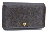 Auth Louis Vuitton Monogram Porte Monnaie Billets Tresor Wallet M61730 LV H5786 For Sale