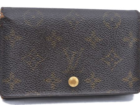 Auth Louis Vuitton Monogram Porte Monnaie Billets Tresor Wallet M61730 LV H5786 For Sale