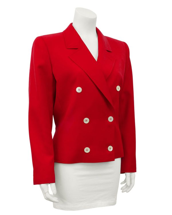 Red Tie Back Jacket For Discount