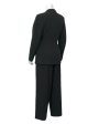 Black Wool Suit with Net pockets Discount