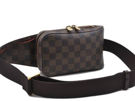 Authentic Louis Vuitton Damier Geronimos Waist Bum Waist bag N51994 LV 0999D For Sale