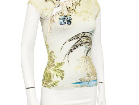 S S 2003 Cheongsam Style Mesh Top with Swan Online Sale